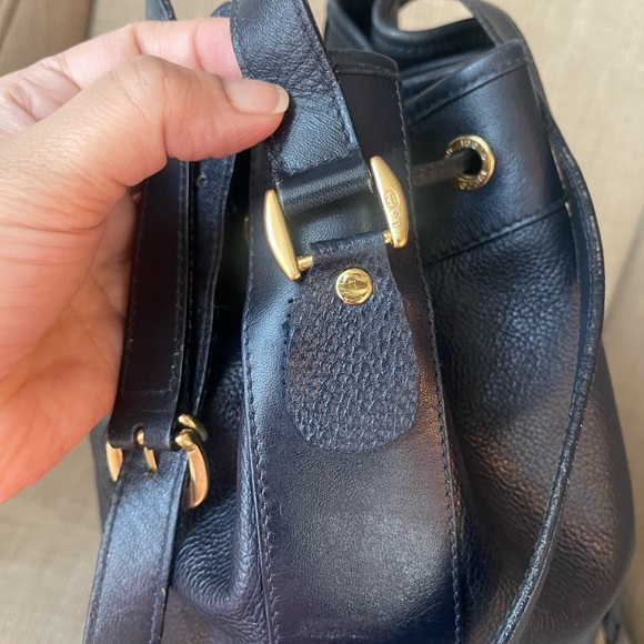 Authentic Gucci v web sherry line leather drawstring bucket bag 001.084.… - Picture 11 of 16